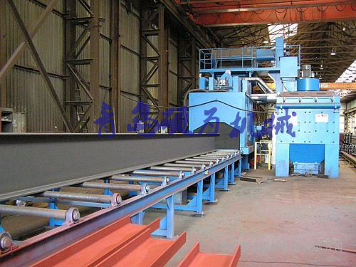 通过式抛丸机清理型钢