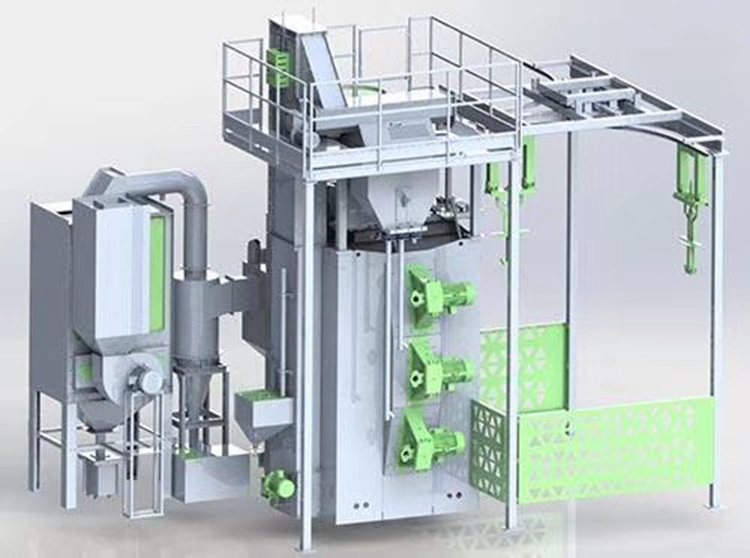 吊钩式抛丸机概念图