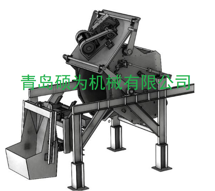 倾斜滚筒式抛丸机