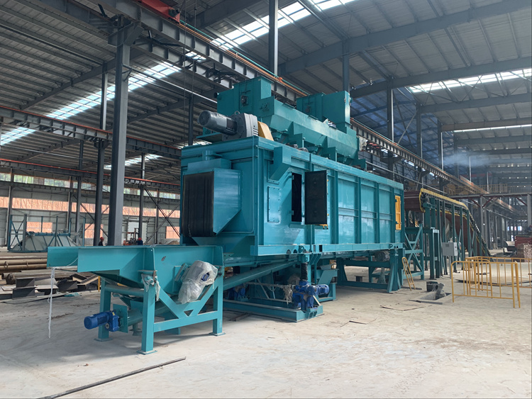 大型工件辊道通过式抛丸机